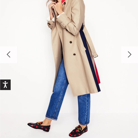 Boden trench coat NWOT US 8 color block U0214 current online gorgeous - Picture 6 of 14